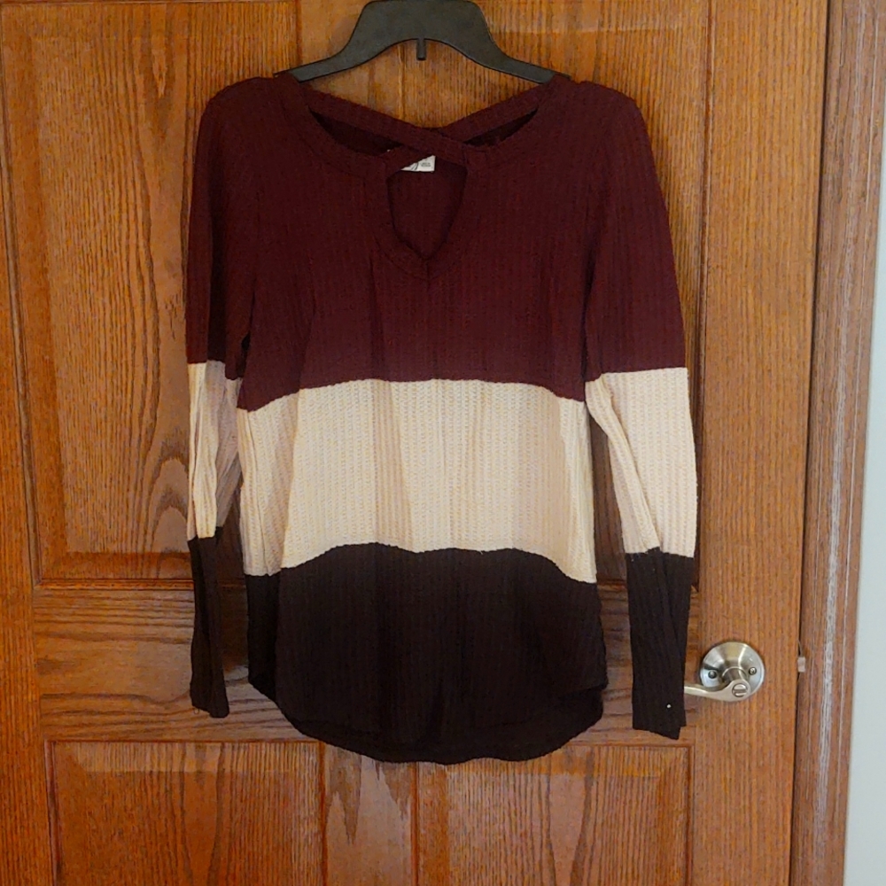 Criss cross sweater